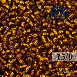 Toho Rokajl 15/0 - Silver-Lined Smoky Topaz č.34 25g