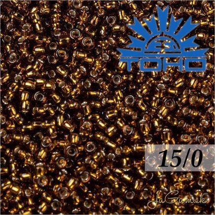 Toho Rokajl 15/0 - Silver Lined Smoky Topaz č.34 5g