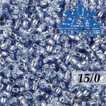 Toho Rokajl 15/0 - Silver Lined Light Sapphire č.33 5g