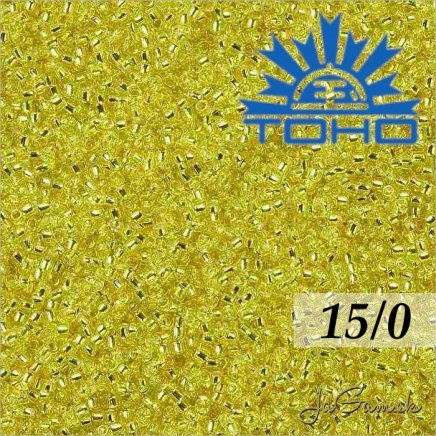 Toho Rokajl 15/0 - Silver Lined Lemon č.32 5g