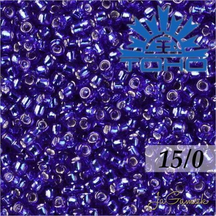 Toho Rokajl 15/0 - Silver Lined Cobalt č.28 5g