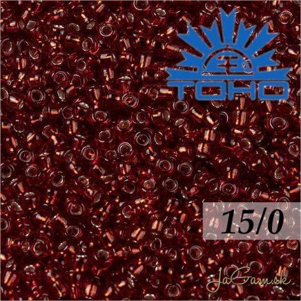 Toho Rokajl 15/0 - Silver Lined Garnet č.25D 5g