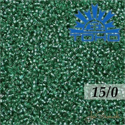 Toho Rokajl 15/0 - Silver Lined Dark Peridot č.24B 5g