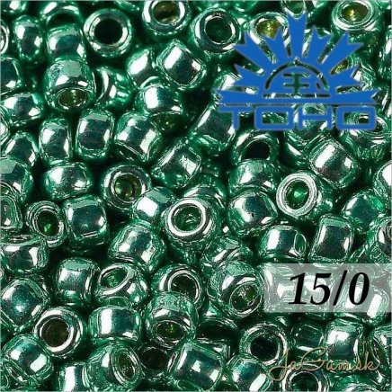 Toho Rokajl 15/0 - PermaFinish Teal Aqua Metallic č.PF561 5g