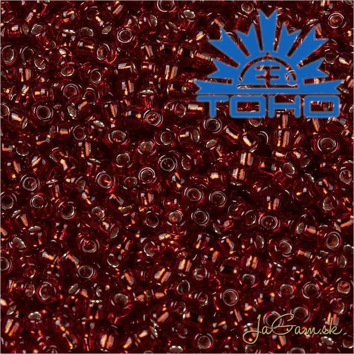 Toho Rokajl 15/0 - Silver Lined Garnet č.25D 5g
