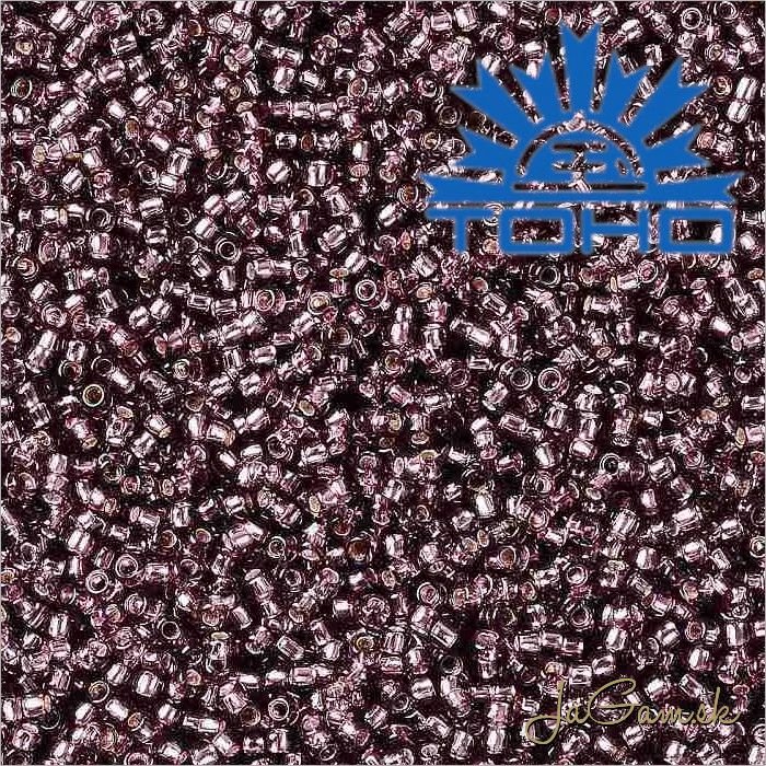 Toho Rokajl 15/0 - Silver Lined Medium Amethyst č.26B 5g