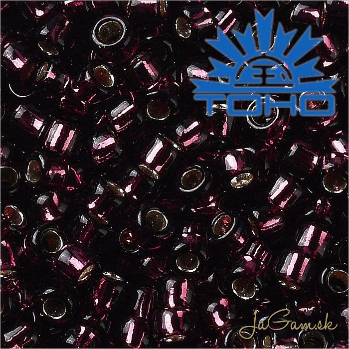 Toho Rokajl 15/0 - Silver Lined Amethyst č.26C 5g