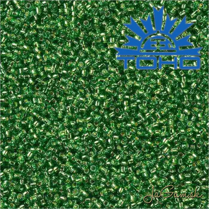 Toho Rokajl 15/0 - Silver Lined Peridot č.27 5g