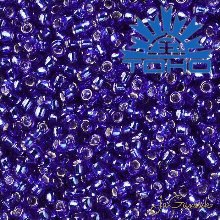 Toho Rokajl 15/0 - Silver Lined Cobalt č.28 5g