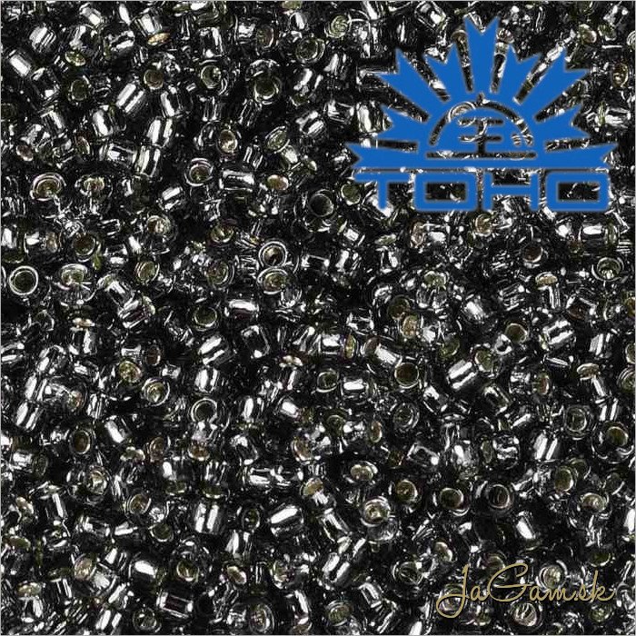 Toho Rokajl 15/0 - Silver Lined Gray č.29B 5g