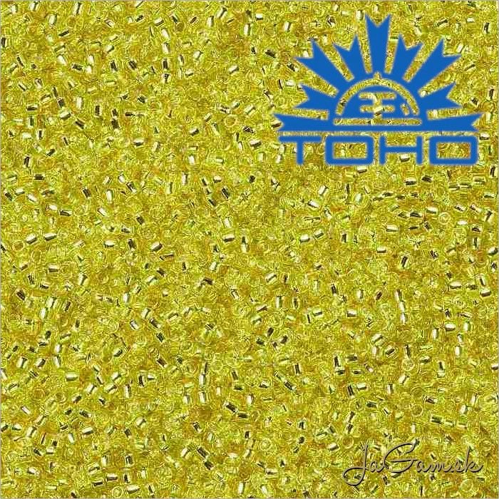 Toho Rokajl 15/0 - Silver Lined Lemon č.32 5g