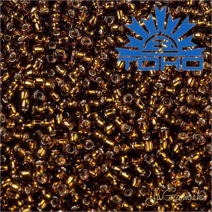 Toho Rokajl 15/0 - Silver Lined Smoky Topaz č.34 5g