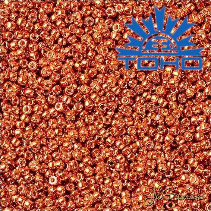 Toho Rokajl 15/0 -  Permafinish Opaque Galvanized Saffron č.PF562 5g