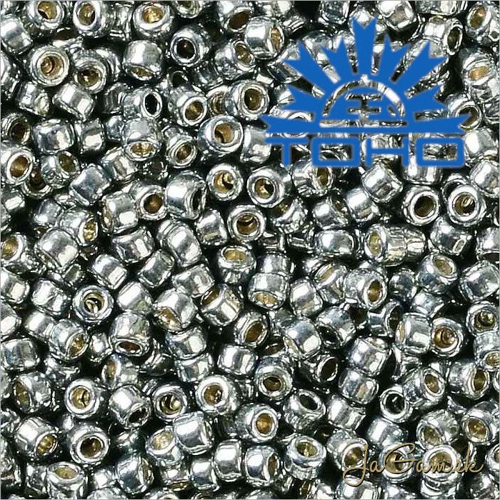 Toho Rokajl 15/0 - PermaFinish Silver Grey Metallic č.PF565 5g