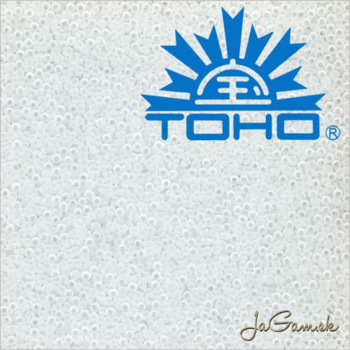 Toho Rokajl 8/0 Transparent frosted crystal 25g (č.1F)