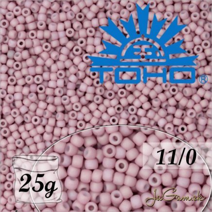 Toho Rokajl 11/0 - Opaque-Pastel-Frosted Plumeria č.765 25g
