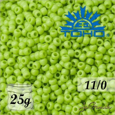 Toho Rokajl 11/0 - Opaque Sour Apple č.44 25g