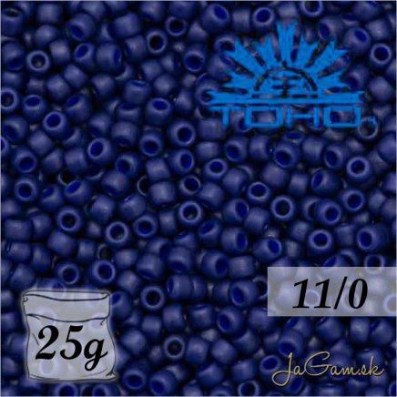 Toho Rokajl 11/0 - Semi Glazed - Navy Blue č.2607F 25g