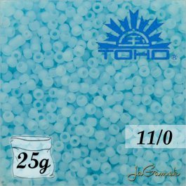 Toho Rokajl 11/0 - Ceylon Frosted Aqua č.143F 25g