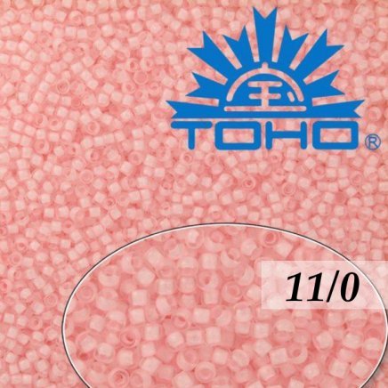 Toho Rokajl 11/0 -Inside-Color Crystal/Neon Rosaline-Lined č.967 8g