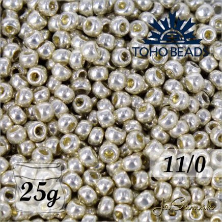 Toho Rokajl 11/0  PermaFinish - Galvanized Aluminum PF558 25g