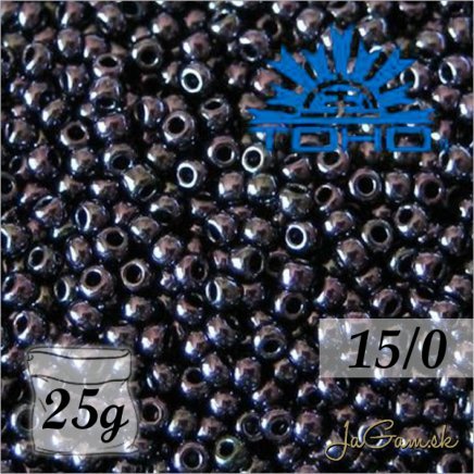 Toho Rokajl 15/0 - Metallic Amethyst Gun Metal č.90 25g