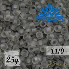 Toho Rokajl 11/0 - Transparent-Frosted Lt Gray (č.9F) 25g