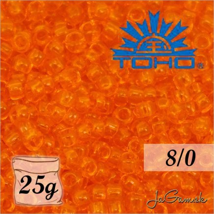 Toho Rokajl 8/0 - Transparent Hyacinth (č.10B) 25g