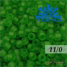 Toho Rokajl 11/0 - Transparent-Frosted Peridot (č.7F) 8g