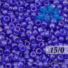 Toho Rokajl 15/0 - Transparent-Lustered Cobalt (č.116) 5g