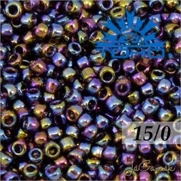 Toho Rokajl 15/0 -Transparent-Rainbow Amethyst (č.166C) 5g