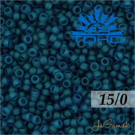 Toho Rokajl 15/0 Transparent-Frosted Teal č.7BDF 5g