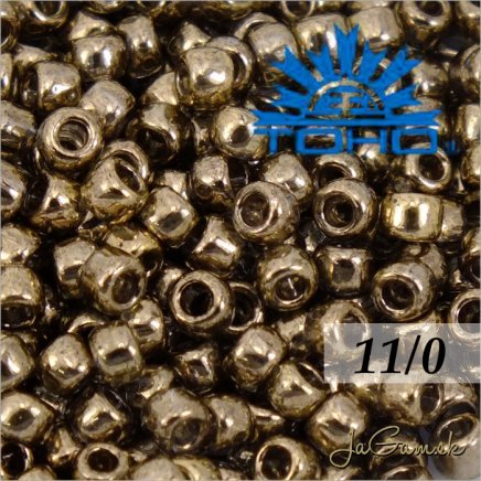 Toho Rokajl 11/0 Gold-Lustered Montana Blue č.204 8g 