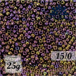 Toho Rokajl 15/0 Metallic Iris-Purple č.85 25g