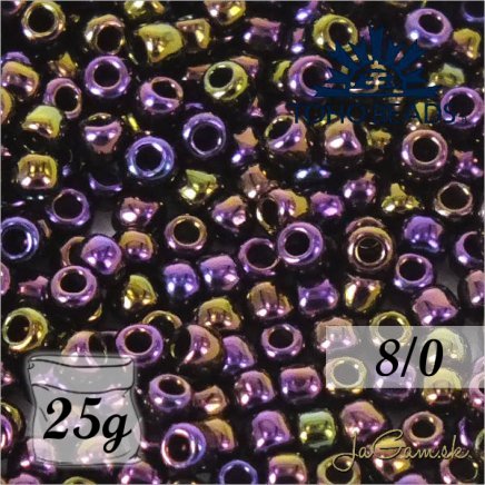 Toho Rokajl 8/0 Metallic Iris Purple č.85 25g