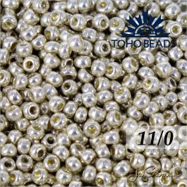 Toho Rokajl 11/0  PermaFinish - Galvanized Aluminum PF558 8g