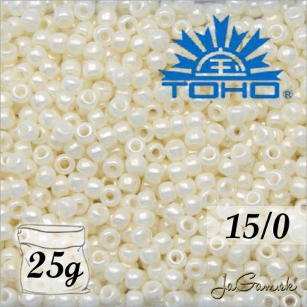 Toho Rokajl 15/0 Opaque-Lustered Navajo White č.122 25g