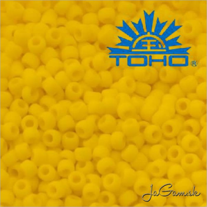 Toho Rokajl 11/0 - Opaque-Frosted Sunshine č.42BF 8g