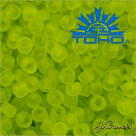 Toho Rokajl 11/0 -Transparent-Frosted Lime Green (č.4F) 8g