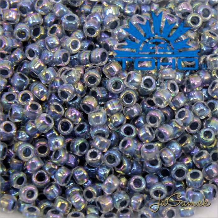 Toho Rokajl 8/0 Inside-Color Rainbow Crystal/Montana Blue-Lined č.8 25g