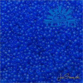 Toho Rokajl 8/0- Transparent-Frosted Dk Sapphire (č.8F) 10g