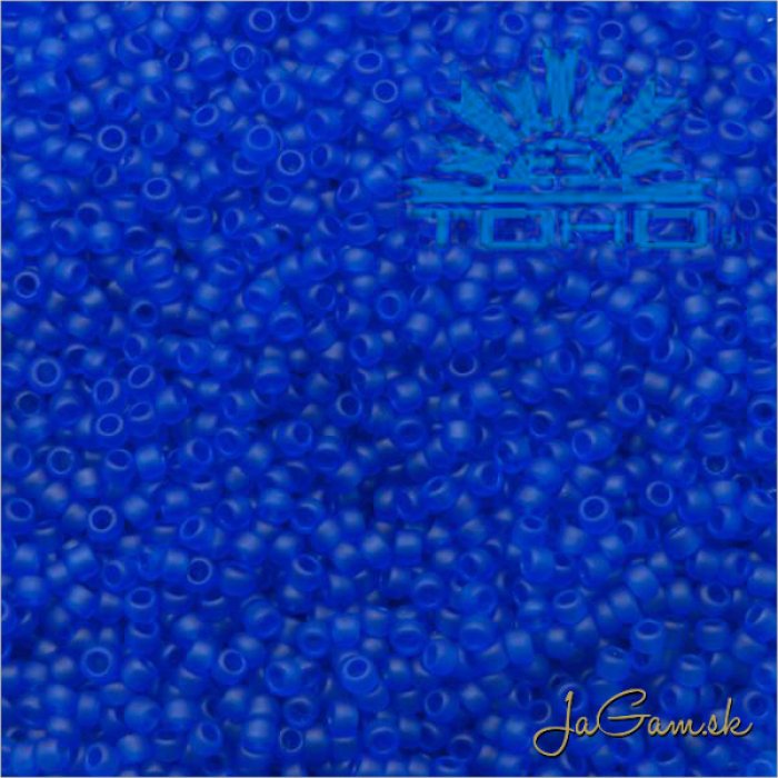 Toho Rokajl 15/0- Transparent-Frosted Dk Sapphire (č.8F) 5g