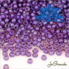 Toho Rokajl 8/0 - Inside-Color Rainbow Rosaline/Opaque Purple-Lined č.928 25g
