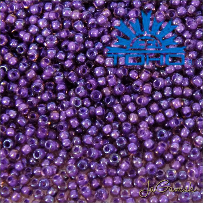 Toho Rokajl 11/0 Inside-Color Rainbow Rosaline/Opaque Purple-Lined č.928 25g