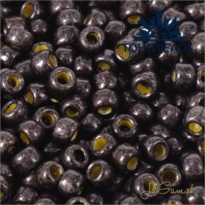 Toho Rokajl 8/0 Finish Matte Galvanized Cool Gray č.PF595F 25g