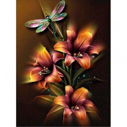 Diamantové maľovanie - Kvety 40x30 cm (ml007)