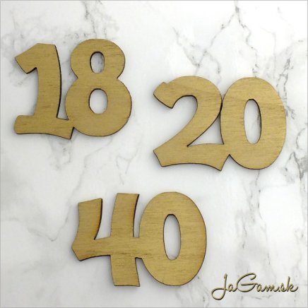 Zápich číslo typ C výška 10cm (ZC003_2)