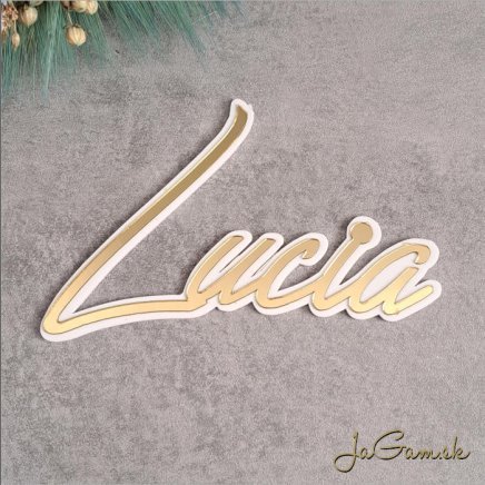 Zápich Meno 3D zrkadlový 110mm (ZZ008) 