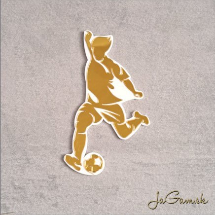 Zápich Futbalista 3D zrkadlový 140mm (ZZ035) 