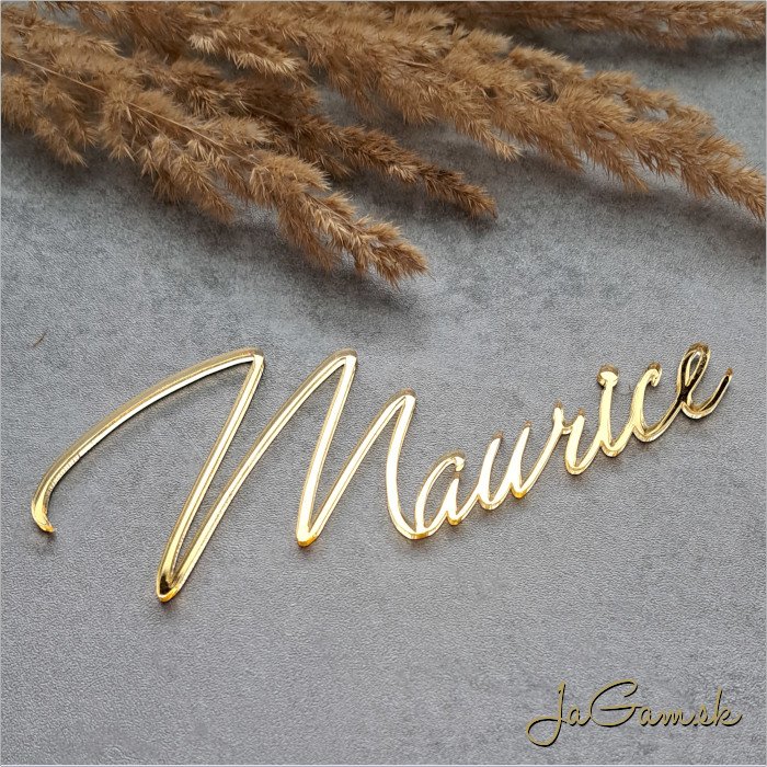 Zápich Meno zrkadlový 110mm (ZZ001) 